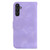 Samsung Galaxy A54 5G 7-shaped Embossed Leather Phone Case - Purple