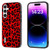 Samsung Galaxy A54 5G ABEEL Black Edge Leopard Phone Case - Red Leopard