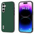 Samsung Galaxy A54 5G ABEEL Genuine Leather Silky Soft Black Edge Phone Case - Green