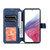 Samsung Galaxy A54 5G AZNS Calf Texture Horizontal Flip Leather Phone Case - Blue