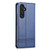 Samsung Galaxy A54 5G AZNS Magnetic Calf Texture Flip Leather Phone Case - Dark Blue