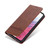 Samsung Galaxy A54 5G AZNS Magnetic Calf Texture Flip Leather Phone Case - Dark Brown