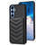 Samsung Galaxy A54 5G BF26 Wave Pattern Card Bag Holder Phone Case - Black