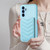 Samsung Galaxy A54 5G BF26 Wave Pattern Card Bag Holder Phone Case - Blue