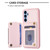 Samsung Galaxy A54 5G BF27 Metal Ring Card Bag Holder Phone Case - Pink