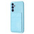 Samsung Galaxy A54 5G BF28 Frosted Card Bag Phone Case with Holder - Blue