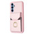 Samsung Galaxy A54 5G BF29 Organ Card Bag Ring Holder Phone Case - Pink