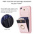 Samsung Galaxy A54 5G BF29 Organ Card Bag Ring Holder Phone Case - Pink