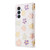 Samsung Galaxy A54 5G Bronzing Painting RFID Leather Phone Case - Bloosoming Flower