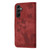 Samsung Galaxy A54 5G Butterfly Cat Embossing Flip Leather Phone Case - Red