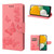 Samsung Galaxy A54 5G Butterfly Embossed Horizontal Flip Leather Phone Case - Pink