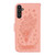 Samsung Galaxy A54 5G Butterfly Rose Embossed Leather Phone Case - Pink