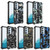 Samsung Galaxy A54 5G Camouflage Armor Shockproof TPU + PC Magnetic Protective Phone Case with Holder - Dark Blue