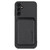 Samsung Galaxy A54 5G Carbon Fiber Leather Card Magsafe Magnetic Phone Case - Black