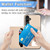 Samsung Galaxy A54 5G Carbon Fiber Magnetic Card Wallet Bag Phone Case - Green