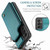 Samsung Galaxy A54 5G CaseMe C22 Card Slots Holder RFID Anti-theft Phone Case - Blue Green