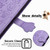 Samsung Galaxy A54 5G Cat and Dog Embossed Leather Phone Case - Purple