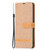 Samsung Galaxy A54 5G Color Block Denim Texture Leather Phone Case - Brown