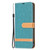 Samsung Galaxy A54 5G Color Block Denim Texture Leather Phone Case - Green