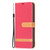 Samsung Galaxy A54 5G Color Block Denim Texture Leather Phone Case - Red