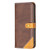 Samsung Galaxy A54 5G Color Matching Double Sewing Thread Leather Phone Case - Brown