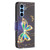 Samsung Galaxy A54 5G Colored Drawing Pattern Leather Phone Case - Big Butterfly