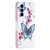 Samsung Galaxy A54 5G Colored Drawing Pattern Leather Phone Case - Flowers Butterfly