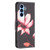 Samsung Galaxy A54 5G Colored Drawing Pattern Leather Phone Case - Lotus