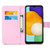 Samsung Galaxy A54 5G Colored Drawing Pattern Plain Weave Leather Phone Case - Baby Panda