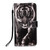 Samsung Galaxy A54 5G Colored Drawing Pattern Plain Weave Leather Phone Case - Black And White Tiger