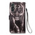 Samsung Galaxy A54 5G Colored Drawing Pattern Plain Weave Leather Phone Case - Black And White Tiger