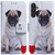 Samsung Galaxy A54 5G Coloured Drawing Flip Leather Phone Case - Pug