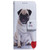 Samsung Galaxy A54 5G Coloured Drawing Flip Leather Phone Case - Pug