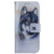 Samsung Galaxy A54 5G Coloured Drawing Flip Leather Phone Case - White Wolf