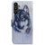 Samsung Galaxy A54 5G Coloured Drawing Flip Leather Phone Case - White Wolf