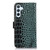 Samsung Galaxy A54 5G Crocodile Top Layer Cowhide Leather Phone Case - Green Samsung Galaxy A54 5G Crocodile Top Layer Cowhide Leather Phone Case - Green