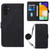 Samsung Galaxy A54 5G Crossbody 3D Embossed Flip Leather Phone Case - Black