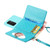 Samsung Galaxy A54 5G Crossbody Lanyard Wallet Card Bag Phone Case - Blue