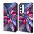 Samsung Galaxy A54 5G Crystal 3D Shockproof Protective Leather Phone Case - Colorful Flower