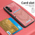 Samsung Galaxy A54 5G Denim Texture Leather Skin Phone Case with Card Slot - Pink