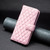 Samsung Galaxy A54 5G Diamond Lattice Wallet Leather Flip Phone Case - Pink