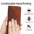 Samsung Galaxy A54 5G Diamond Splicing Skin Feel Magnetic Leather Phone Case - Brown