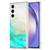 Samsung Galaxy A54 5G Dual-side IMD Marble Phone Case - White Green