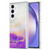 Samsung Galaxy A54 5G Dual-side IMD Marble Phone Case - White Purple