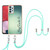Samsung Galaxy A54 5G Electroplating Dual-side IMD Phone Case with Lanyard - Smile