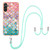 Samsung Galaxy A54 5G Electroplating IMD TPU Phone Case with Lanyard - Colorful Scales