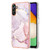 Samsung Galaxy A54 5G Electroplating Marble IMD TPU Phone Case - Rose Gold 005