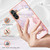 Samsung Galaxy A54 5G Electroplating Marble IMD TPU Phone Case - Rose Gold 005