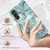 Samsung Galaxy A54 5G Electroplating Splicing Marble TPU Phone Case - Blue