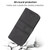 Samsung Galaxy A54 5G Embossed Stripes Skin Feel Leather Phone Case - Black